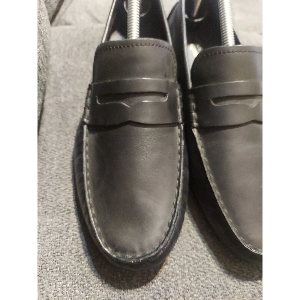 Cole Haan Men's Black Penny Loafers Size 9.5 M Preppy Dress Shoes Leather